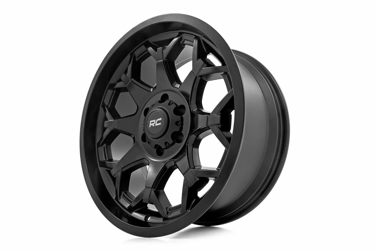 Rough Country 80 Series Wheel One-Piece Semi Gloss Black 20x9 8x180 0mm 80200906